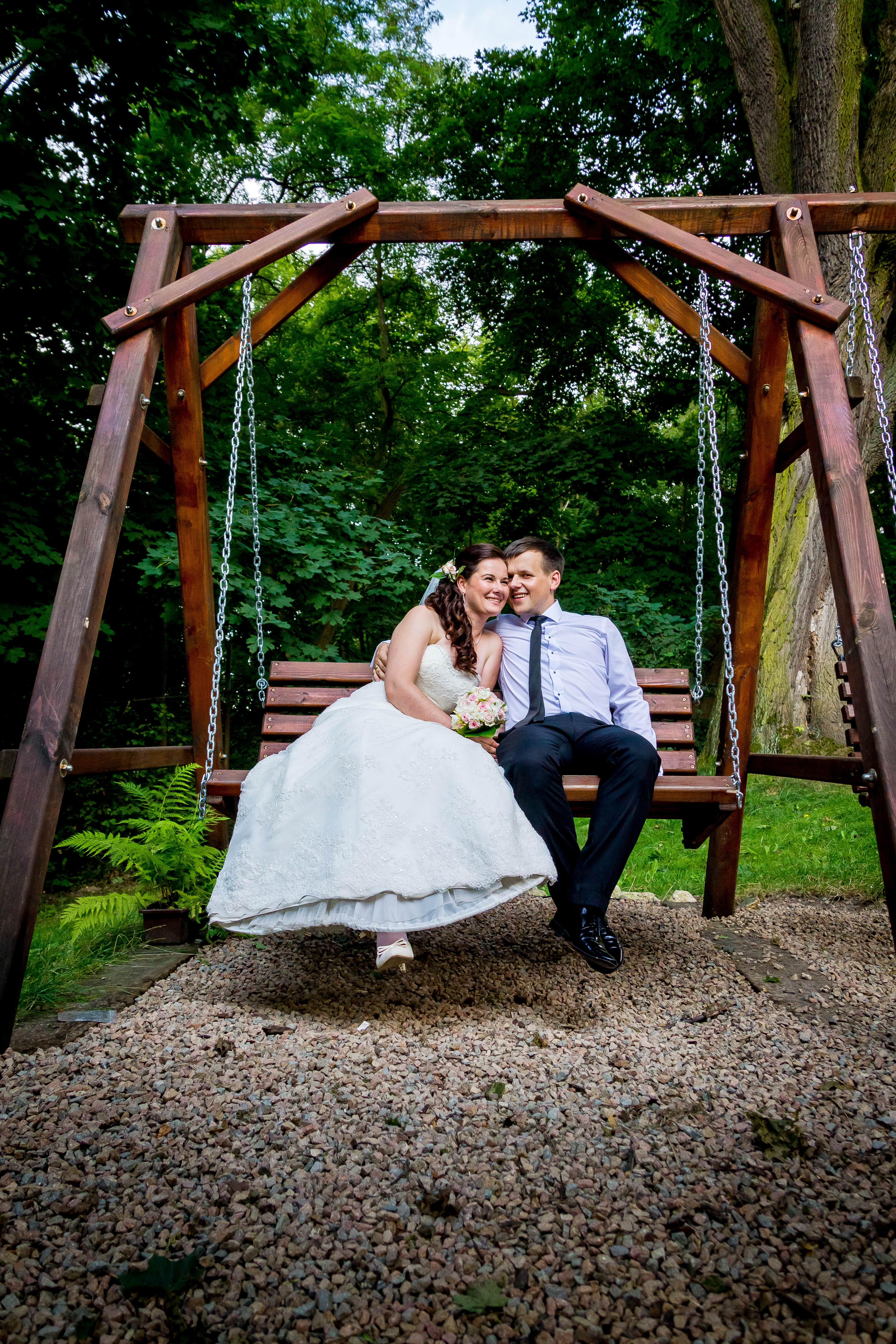 Zdjęcie ślubne Karoliny i Dariusza, uczestników akcji Ślub z sercem w dniu 2.08.2014